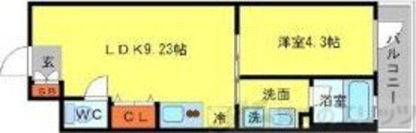 MDI三国コートの物件間取画像